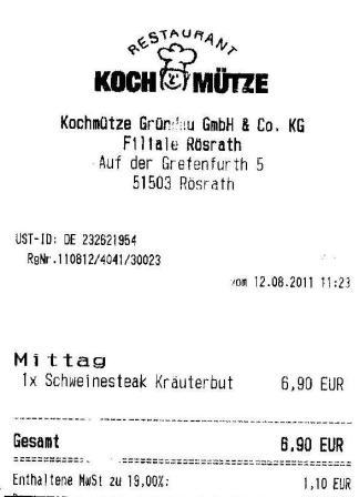 notr Hffner Kochmtze Restaurant